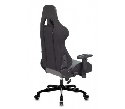 Кресло игровое Zombie 771N серый/черный с подголов. крестовина металл черный