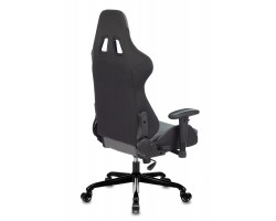 Кресло игровое Zombie 771N серый/черный с подголов. крестовина металл черный-foto14