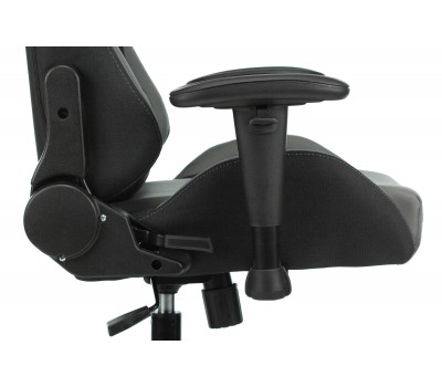 Кресло игровое Zombie 771N серый/черный с подголов. крестовина металл черный