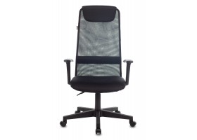 Кресло руководителя Бюрократ KB-8 черный TW-01 TW-11 сетка/ткань с подголов. крестовина пластик-foto2