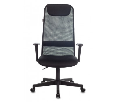 Кресло руководителя Бюрократ KB-8 черный TW-01 TW-11 сетка/ткань с подголов. крестовина пластик