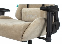 Кресло игровое Zombie VIKING KNIGHT Fabric песочный Light-21 с подголов. крестовина металл-foto10