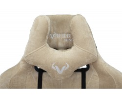 Кресло игровое Zombie VIKING KNIGHT Fabric песочный Light-21 с подголов. крестовина металл-foto7