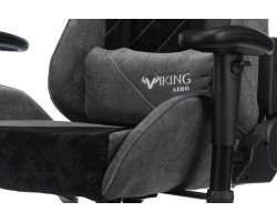 Кресло игровое Zombie VIKING X Fabric серый/черный с подголов. крестовина пластик-foto9