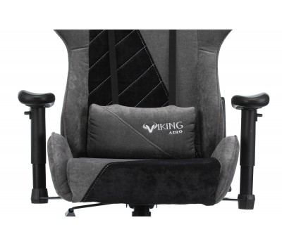 Кресло игровое Zombie VIKING X Fabric серый/черный с подголов. крестовина пластик Кресло игровое Zombie VIKING X Fabric серый/черный с подголов. крестовина пластик