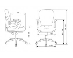 Кресло Бюрократ Ch-513AXN черный крестовина пластик-foto6