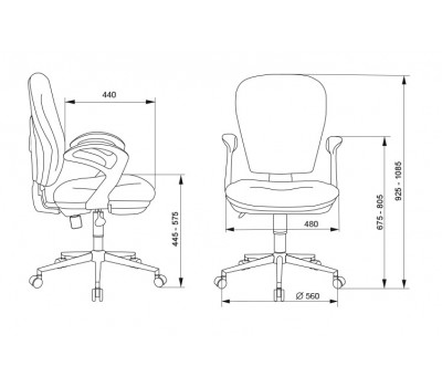 Кресло Бюрократ Ch-513AXN черный крестовина пластик