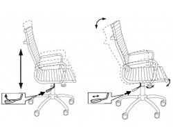 Кресло руководителя Бюрократ CH-883 слоновая кость эко.кожа крестовина металл хром-foto6