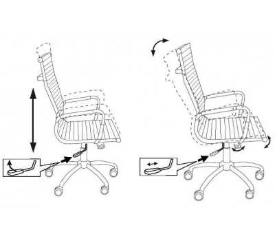 Кресло руководителя Бюрократ CH-883 слоновая кость эко.кожа крестовина металл хром