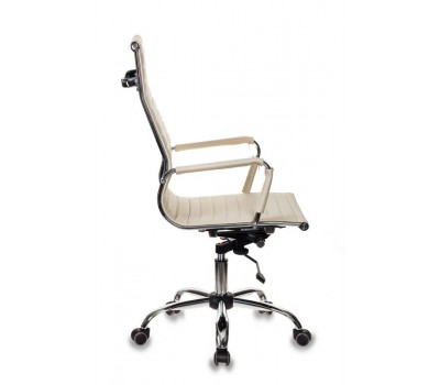 Кресло руководителя Бюрократ CH-883 слоновая кость эко.кожа крестовина металл хром