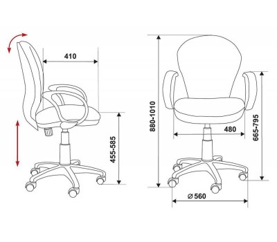 Кресло Бюрократ Ch-687AXSN синий JP-15-5 крестовина пластик
