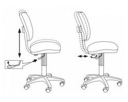 Кресло детское Бюрократ CH-204NX оранжевый жираф крестовина пластик-foto6