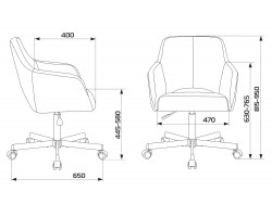 Кресло Бюрократ CH-380M синий шторм 38-416 крестовина металл-foto7