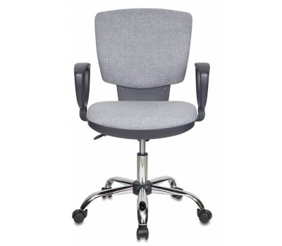 Кресло Бюрократ Ch-626AXSL серый 10-128 крестовина металл хром