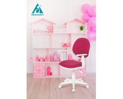 Кресло детское Бюрократ CH-W356AXSN голубой 15-107 крестовина пластик пластик белый-foto4