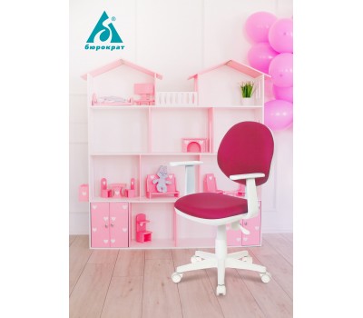 Кресло детское Бюрократ CH-W356AXSN голубой 15-107 крестовина пластик пластик белый