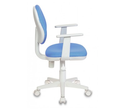 Кресло детское Бюрократ CH-W356AXSN голубой 15-107 крестовина пластик пластик белый