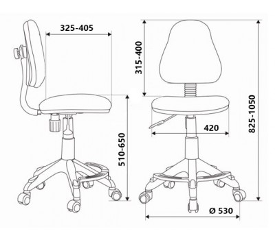 Кресло детское Бюрократ KD-4-F зеленый карандаши крестовина пластик подст.для ног Кресло детское Бюрократ KD-4-F зеленый карандаши крестовина пластик подст.для ног
