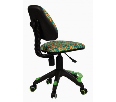 Кресло детское Бюрократ KD-4-F зеленый карандаши крестовина пластик подст.для ног Кресло детское Бюрократ KD-4-F зеленый карандаши крестовина пластик подст.для ног