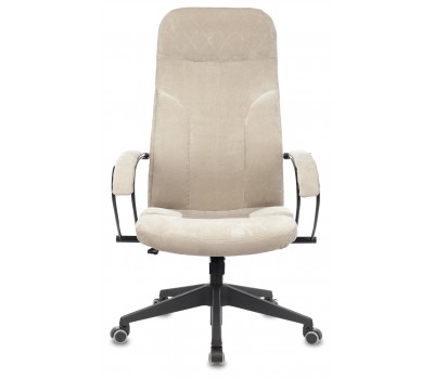 Кресло руководителя Бюрократ CH-608Fabric песочный Light-21 крестовина пластик