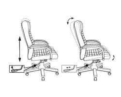 Кресло руководителя Бюрократ KB-10WALNUT черный кожа крестовина металл/дерево-foto8
