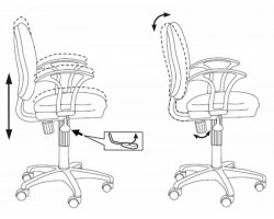 Кресло Бюрократ Ch-725AXSN черный крестовина пластик-foto6