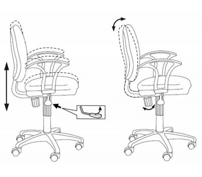 Кресло Бюрократ Ch-725AXSN черный крестовина пластик