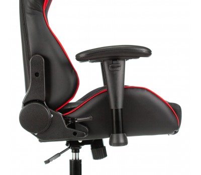 Кресло игровое Zombie VIKING 4 AERO белый/синий/красный текстиль/эко.кожа с подголов. крестовина пластик