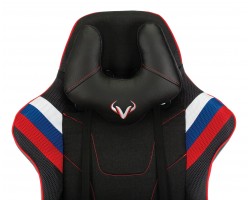 Кресло игровое Zombie VIKING 4 AERO белый/синий/красный текстиль/эко.кожа с подголов. крестовина пластик-foto7