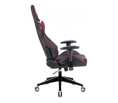 Кресло игровое Zombie VIKING 4 AERO белый/синий/красный текстиль/эко.кожа с подголов. крестовина пластик