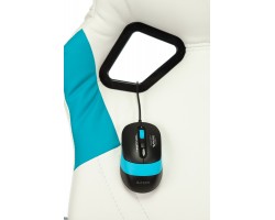 Кресло игровое Zombie RUNNER белый/голубой эко.кожа крестовина пластик-foto5