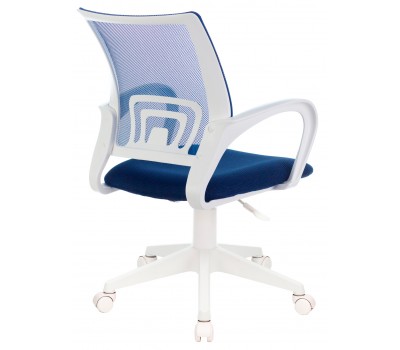 Кресло Бюрократ CH-W695NLT темно-синий TW-05N TW-10N сетка/ткань крестовина пластик пластик белый