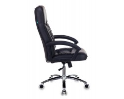 Кресло руководителя Бюрократ T-9908AXSN-AB черный кожа крестовина металл хром-foto3