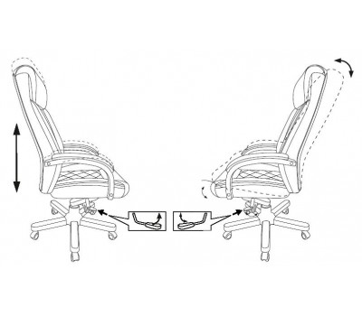 Кресло руководителя Бюрократ T-9924WALNUT светло-коричневый Leather Eichel кожа крестовина металл/дерево