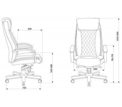 Кресло руководителя Бюрократ T-9924WALNUT светло-коричневый Leather Eichel кожа крестовина металл/дерево