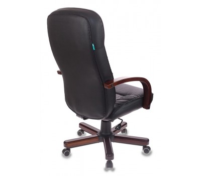 Кресло руководителя Бюрократ T-9908 черный кожа крестовина металл/дерево