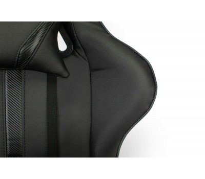 Кресло игровое Zombie A4 черный эко.кожа с подголов. крестовина пластик