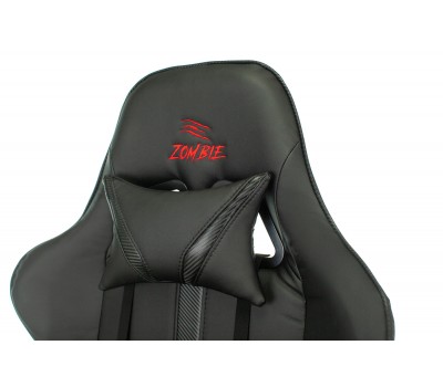Кресло игровое Zombie A4 черный эко.кожа с подголов. крестовина пластик