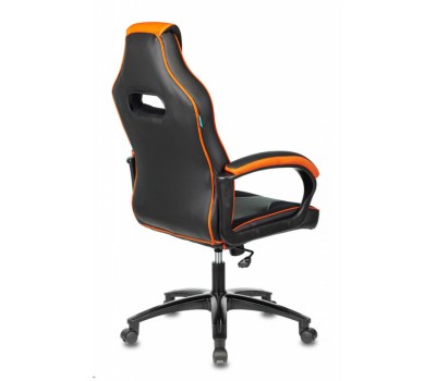 Кресло игровое Zombie VIKING 2 AERO черный/оранжевый текстиль/эко.кожа крестовина пластик