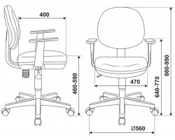Кресло детское Бюрократ Ch-W356AXSN салатовый 15-118 крестовина пластик пластик белый-foto6