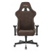 Кресло игровое Zombie VIKING KNIGHT Fabric темно-коричневый Light-10 с подголов. крестовина металл