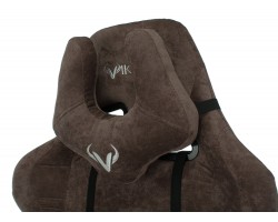 Кресло игровое Zombie VIKING KNIGHT Fabric темно-коричневый Light-10 с подголов. крестовина металл-foto11