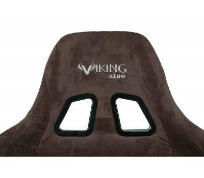 Кресло игровое Zombie VIKING KNIGHT Fabric темно-коричневый Light-10 с подголов. крестовина металл
