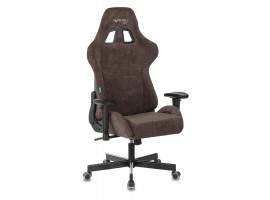 Кресло игровое Zombie VIKING KNIGHT Fabric темно-коричневый Light-10 с подголов. крестовина металл-foto14