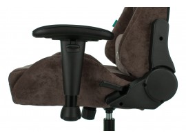 Кресло игровое Zombie VIKING KNIGHT Fabric темно-коричневый Light-10 с подголов. крестовина металл-foto12