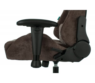 Кресло игровое Zombie VIKING KNIGHT Fabric темно-коричневый Light-10 с подголов. крестовина металл