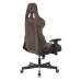 Кресло игровое Zombie VIKING KNIGHT Fabric темно-коричневый Light-10 с подголов. крестовина металл