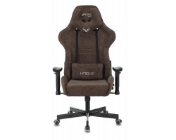 Кресло игровое Zombie VIKING KNIGHT Fabric темно-коричневый Light-10 с подголов. крестовина металл-foto2