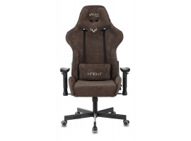 Кресло игровое Zombie VIKING KNIGHT Fabric темно-коричневый Light-10 с подголов. крестовина металл-foto2