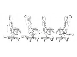 Кресло игровое Zombie VIKING KNIGHT Fabric темно-коричневый Light-10 с подголов. крестовина металл-foto20